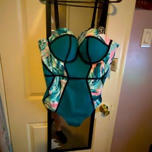 Plus size one piece bathing suit